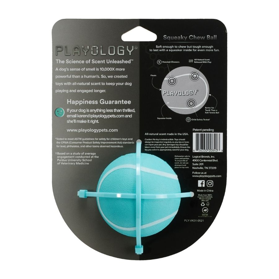 Squeaky chew ball peanut butter Medium, , large image number null